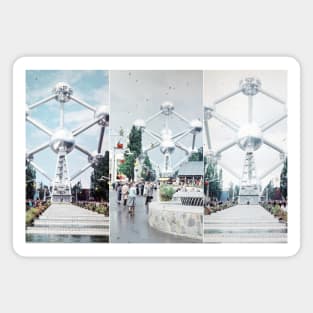 Brussels Atomium Photo Collage Magnet